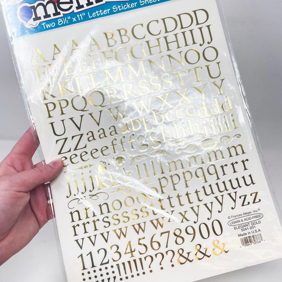 Frances Meyer Alphabet Stickers - Pick a Design