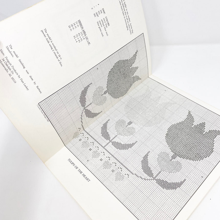 Fantasy Tulips Cross Stitch Pattern Leaflet by Lucky Duck Designs
