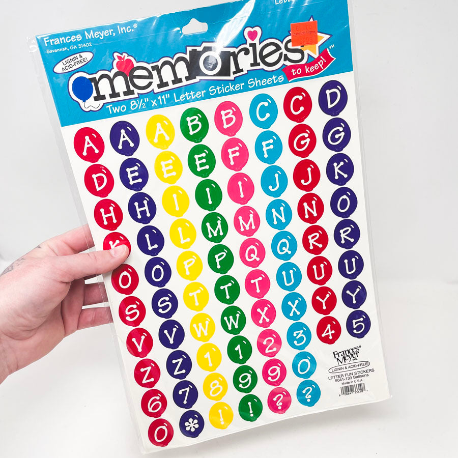 Frances Meyer Alphabet Stickers - Pick a Design