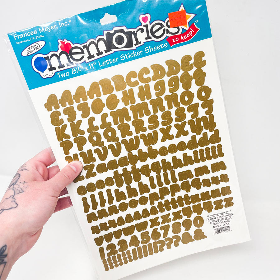 Frances Meyer Alphabet Stickers - Pick a Design