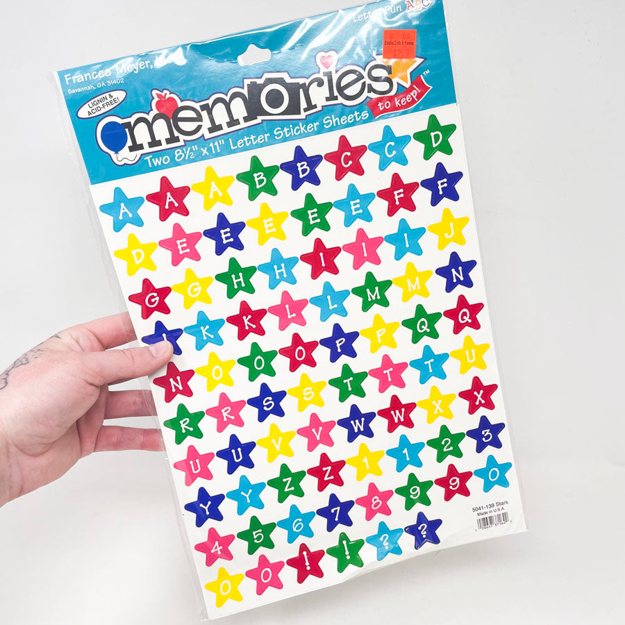 Frances Meyer Alphabet Stickers - Pick a Design
