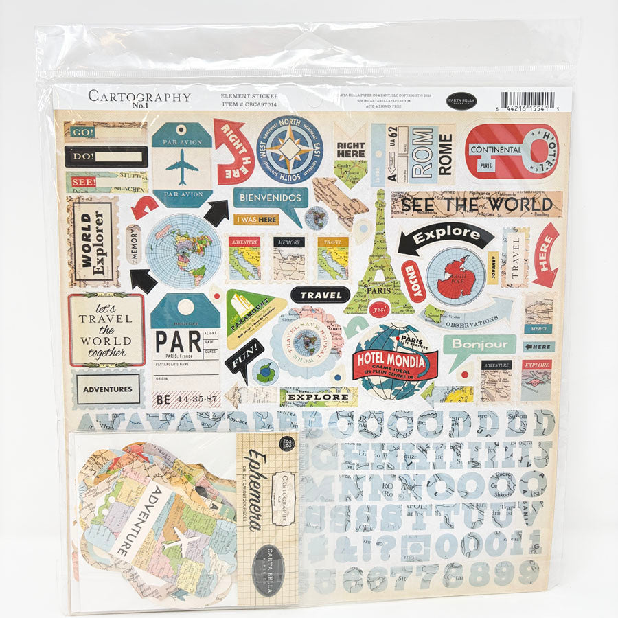 Cartography No. 1 Paper Pack by Carta Bella