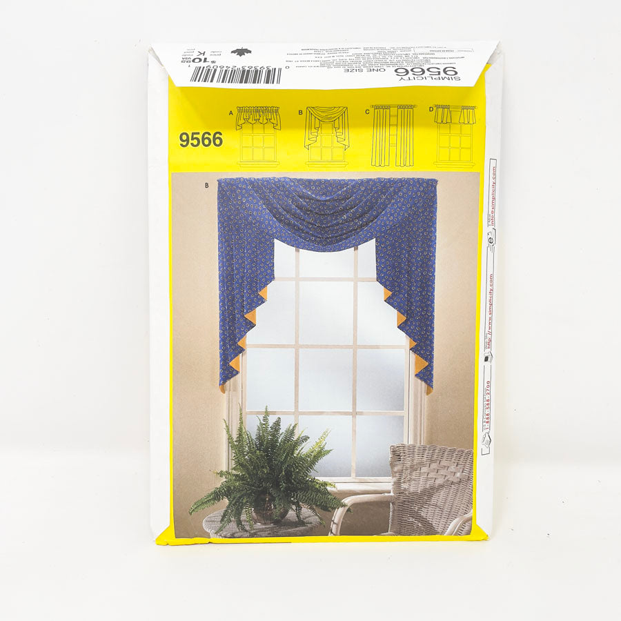 Simplicity 9566 Sewing Pattern - Window Treatments