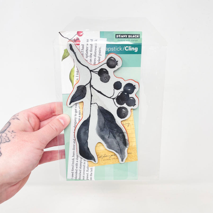 Christmas Berries - Penny Black Cling Stamp