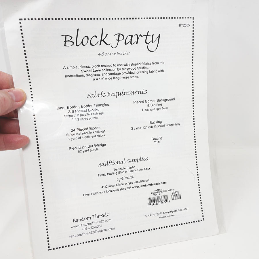 Block Party Quilting Pattern