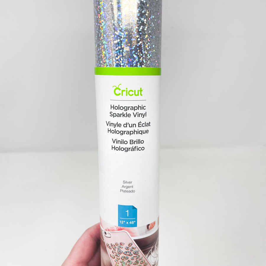 Cricut Holographic Sparkle Vinyl - Silver