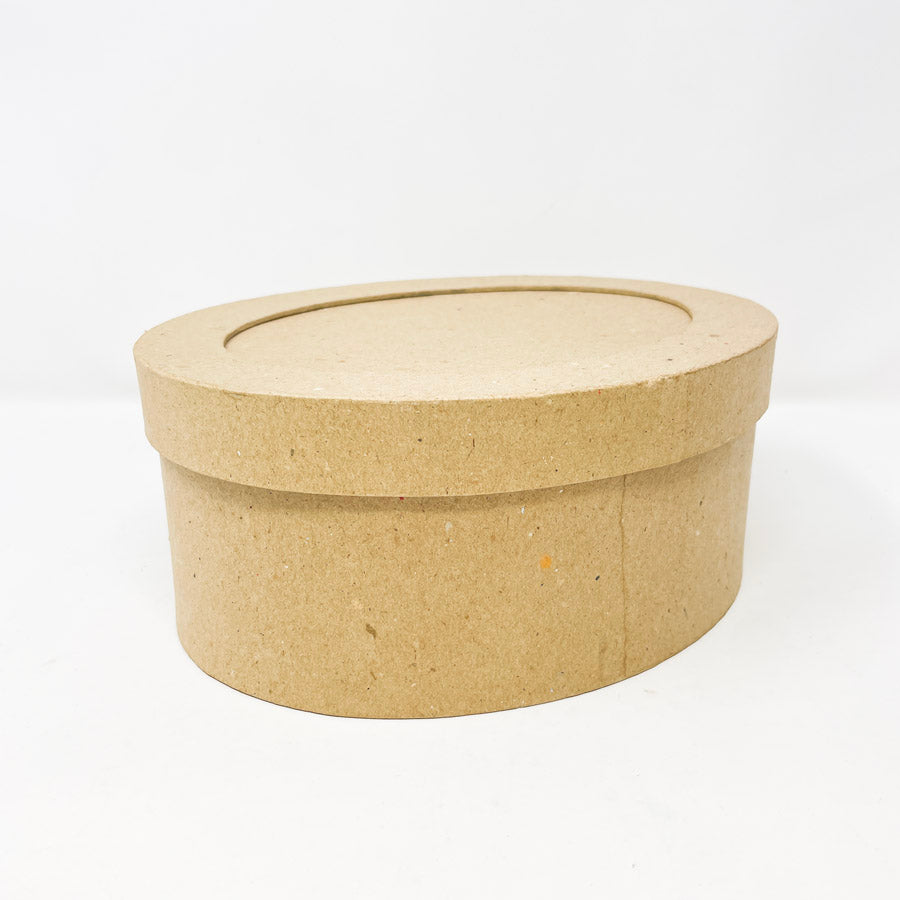 Craft Paper Mache Oval Frame Box (1)