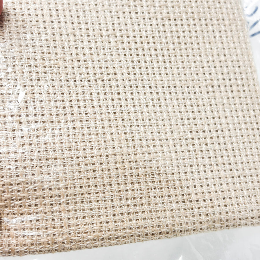 Natural Rustic Aida – appx 12 Count – 17" x 10"