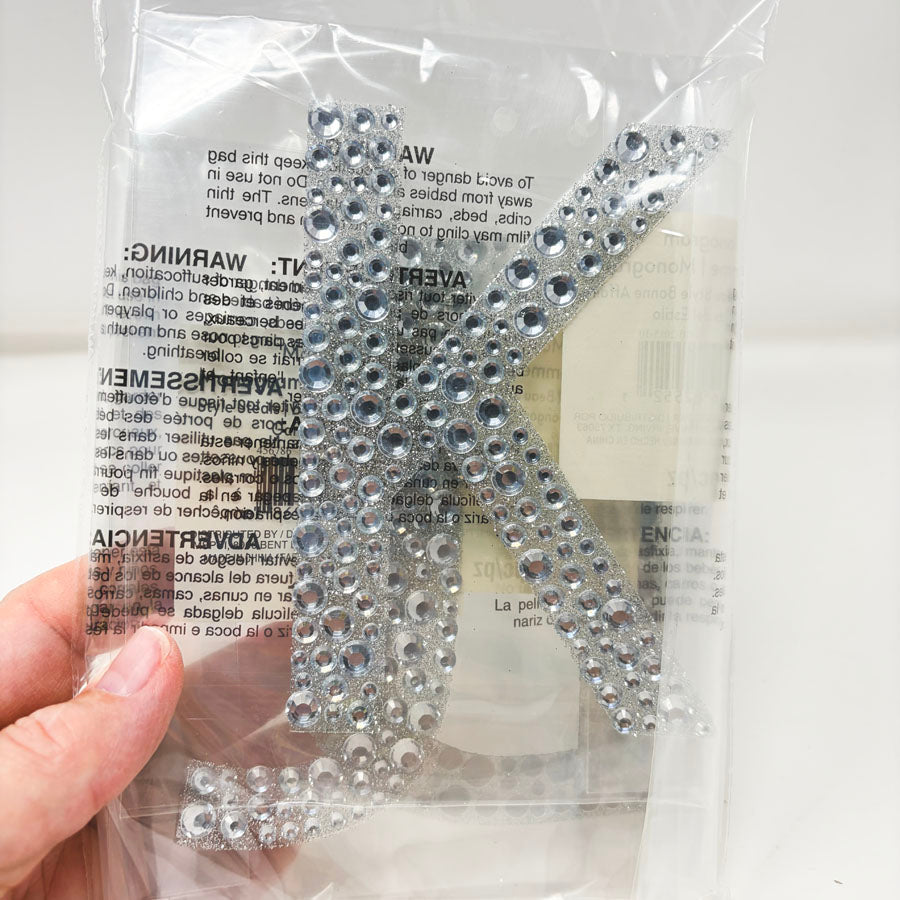 Rhinestone Monograms - B, J, K