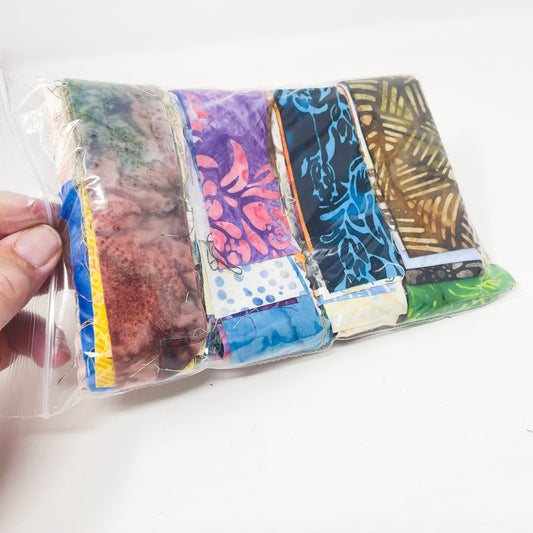 Bundle of Batik Fabric Strips