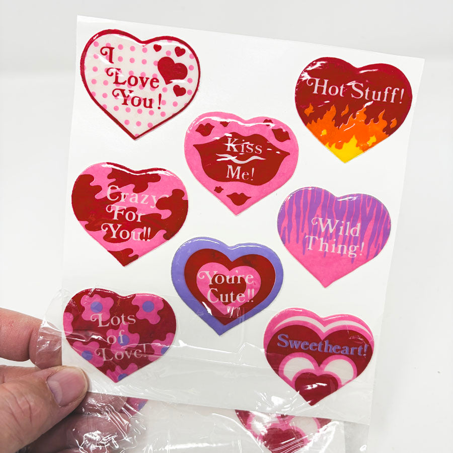 Puffy VInyl Heart Stickers (1)