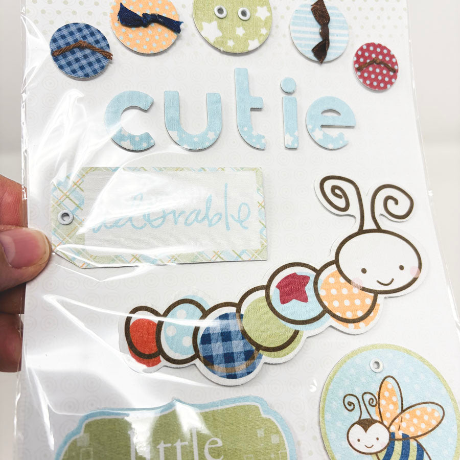 Boy Fabric Favorites Stickers - Little Yellow Bicycle