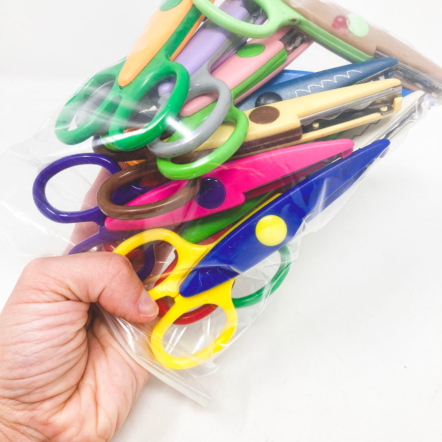 Jumbo Bag of Kid Sized Paper Edger Scissors