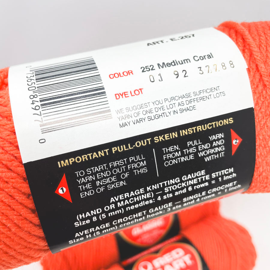 Red Heart Classic Yarn - Red