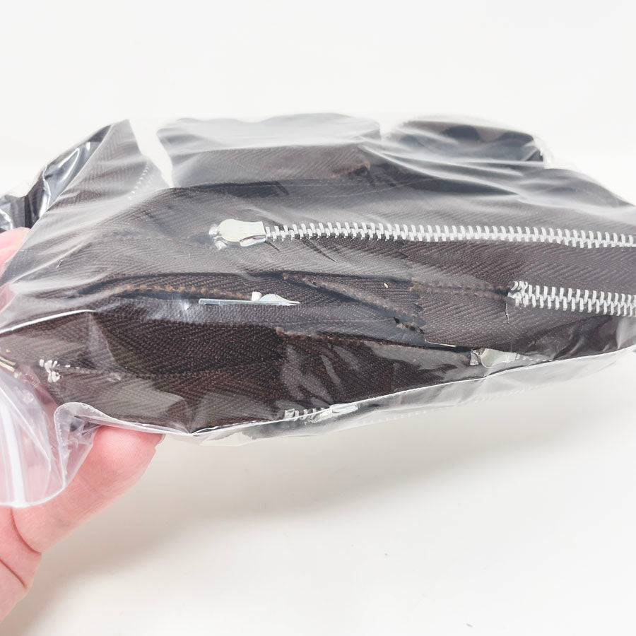Dark Brown Metal Zipper Bundle