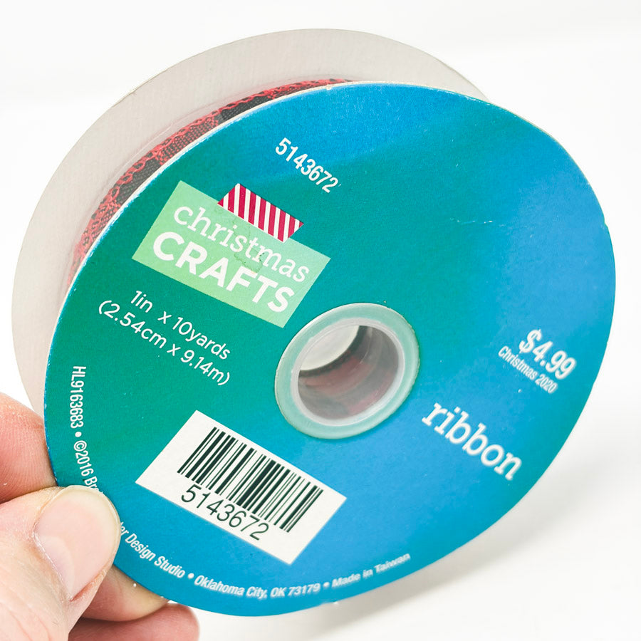 Christmas Crafts Buffalo Plaid Ribbon