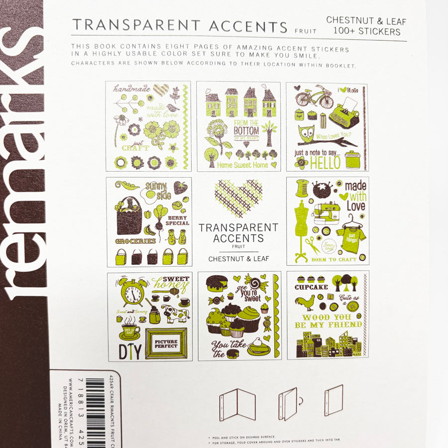 Remarks Sticker Book by American Craft