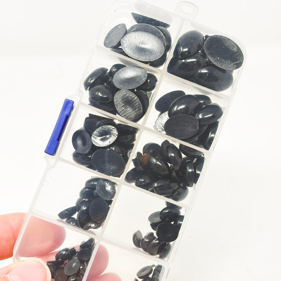 Black Plastic Gem Collection