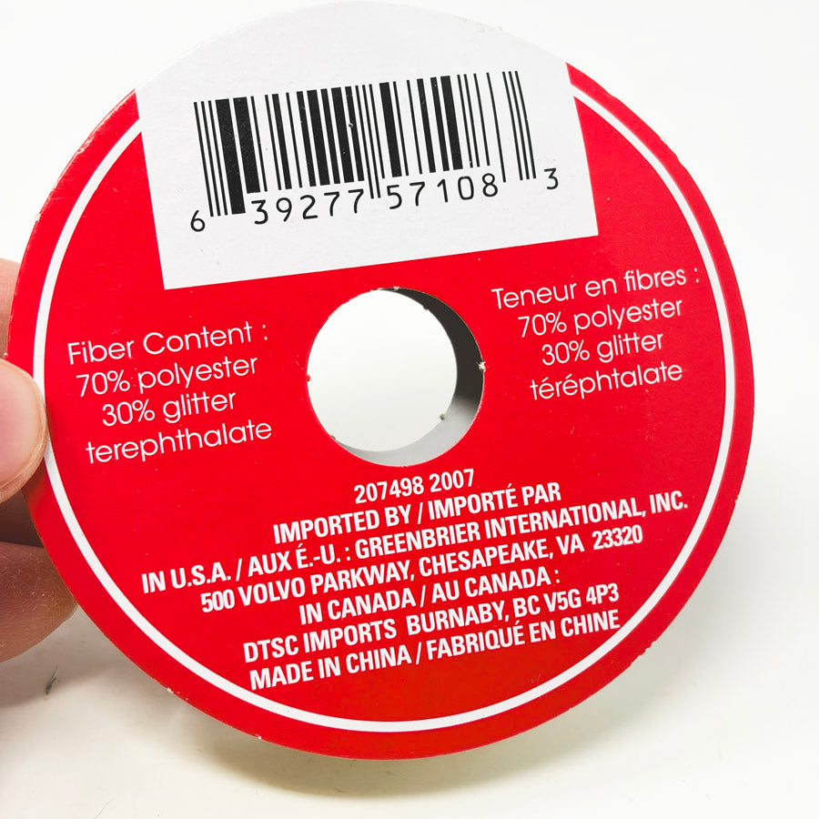 Gold Sheer Holiday Glitter Ribbon