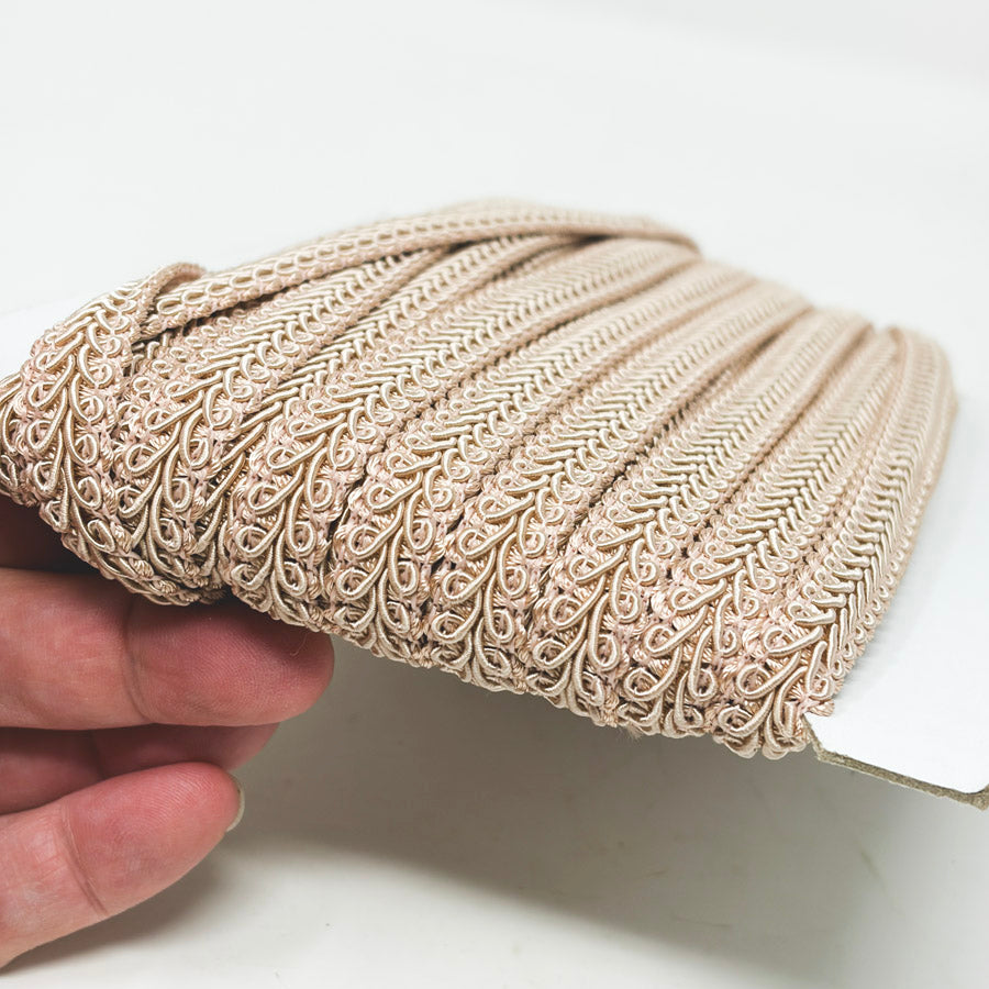 Light Sand Braid Fringe Trim Spool
