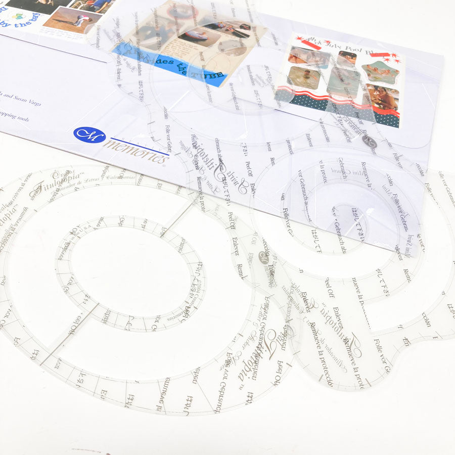Creative Memories Titletopia Tool - Oval & Swirls