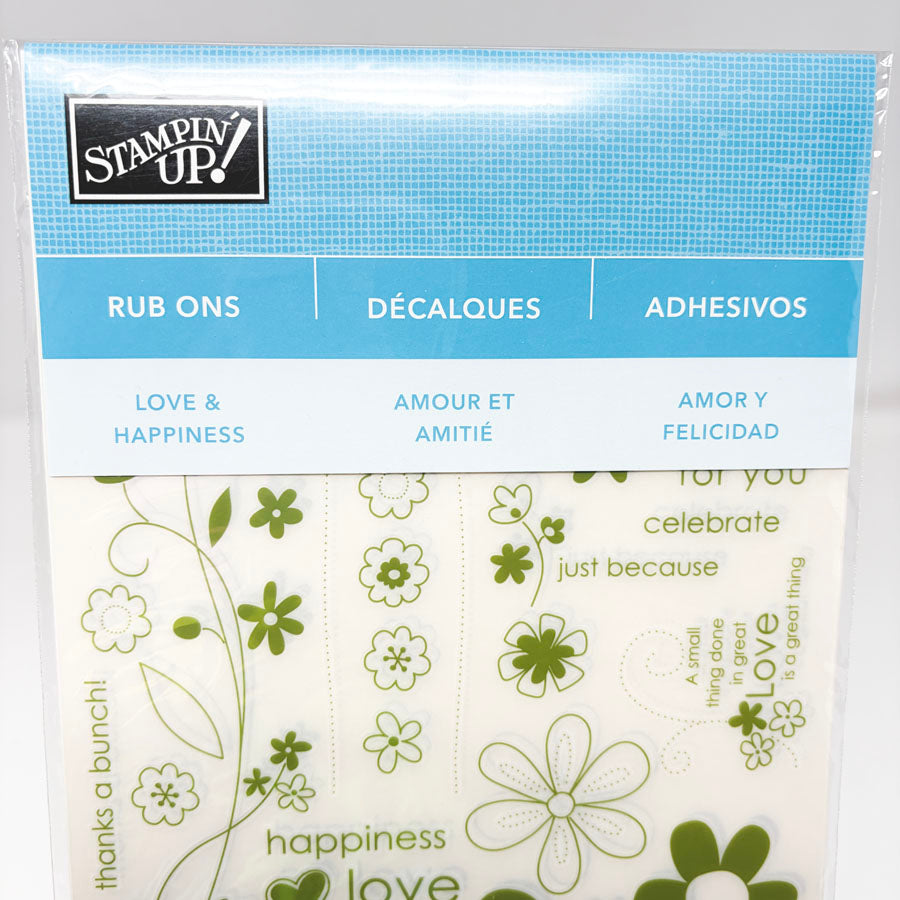 Stampin' Up Love & Happiness Rub Ons