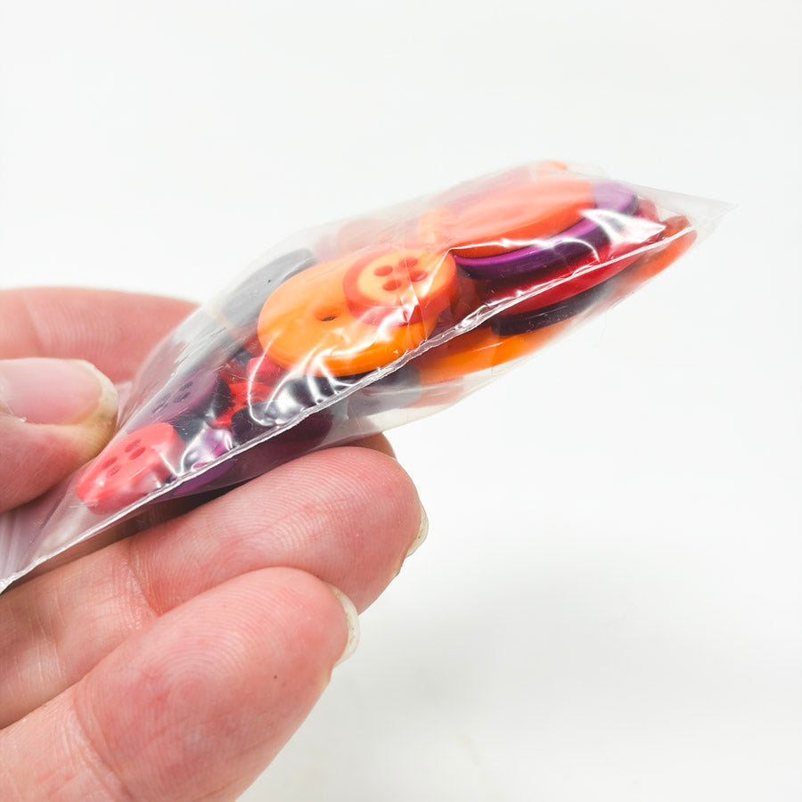 Orange Purple Button Bundle