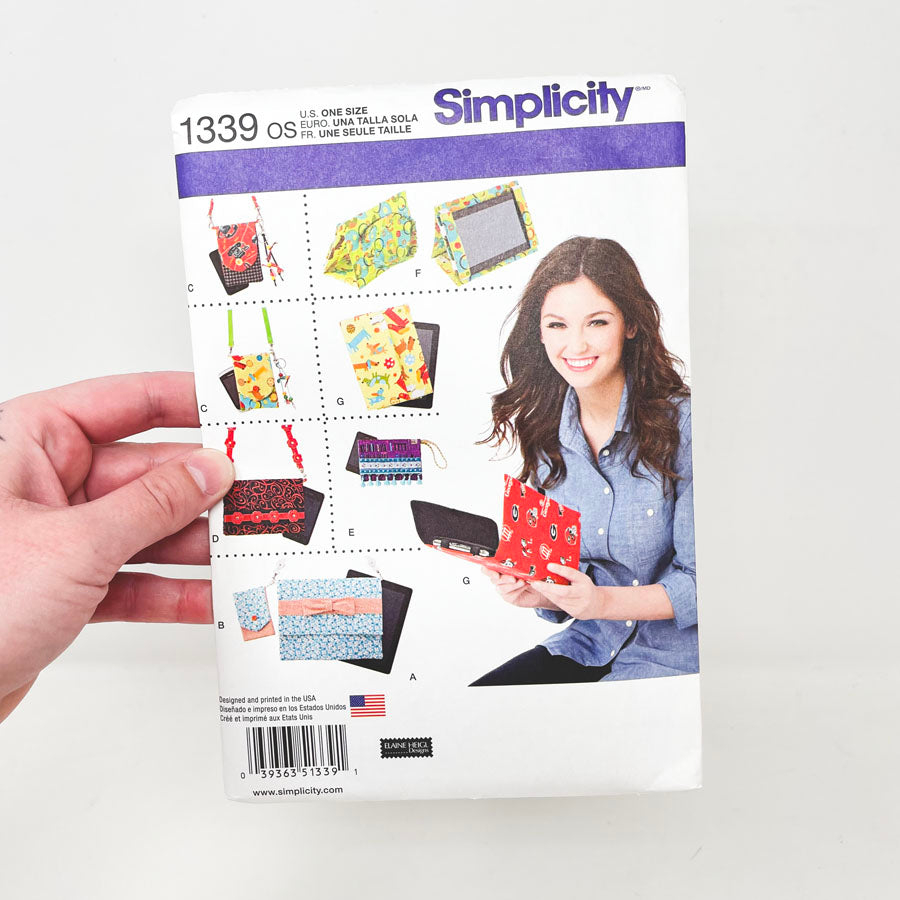 Simplicity 1339 Sewing Pattern - Cover for Tablet, E-Reader and Phone