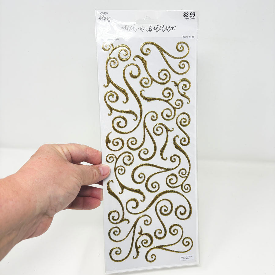 The Paper Studio Stick-a-bilities Epoxy Flourish Stickers