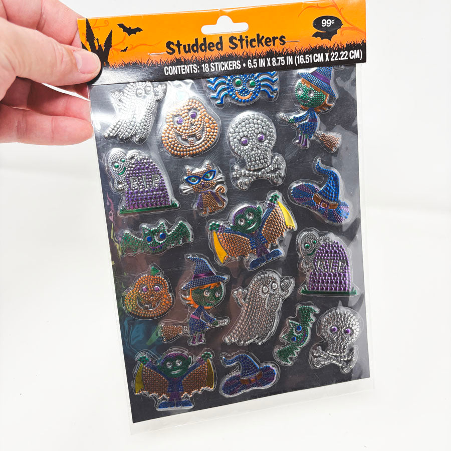 Studded Halloween Stickers