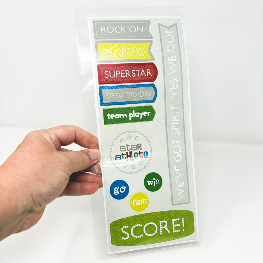 Creative Memories Sporty Title Stickers