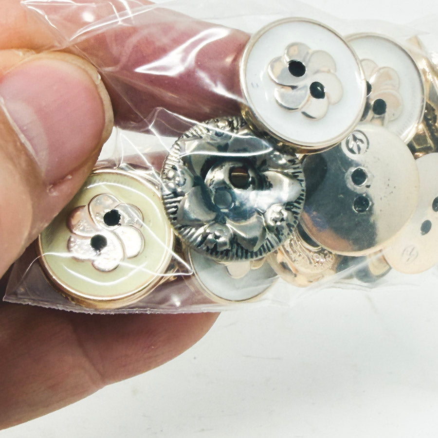 Fancy Metallic Button Bundle
