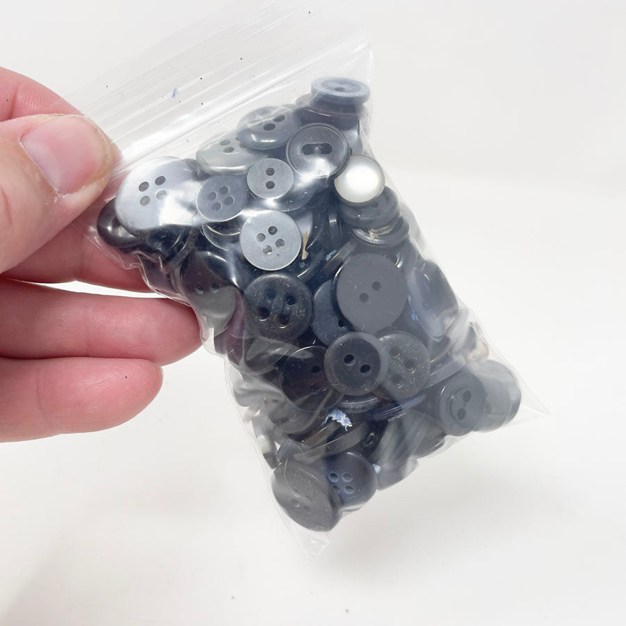 Bundle of Vintage Black Buttons