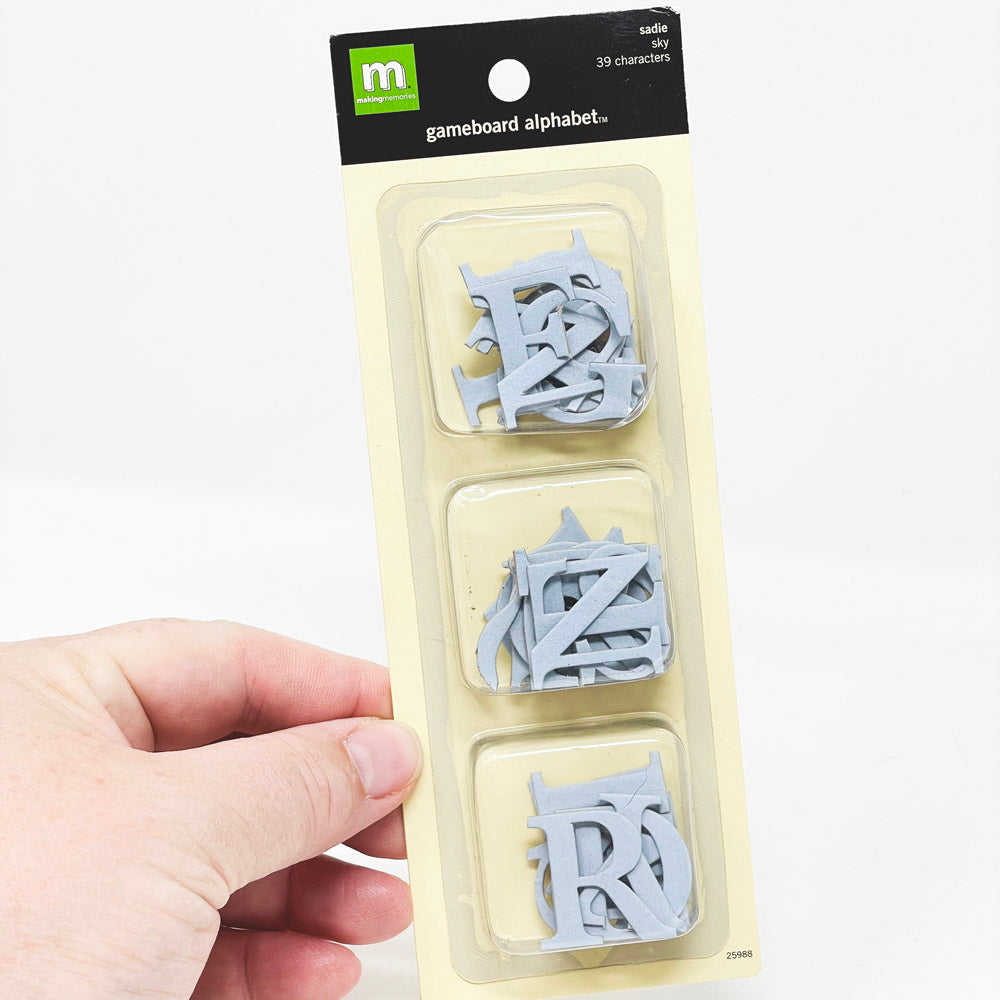 Making Memories Gameboard Alphabet