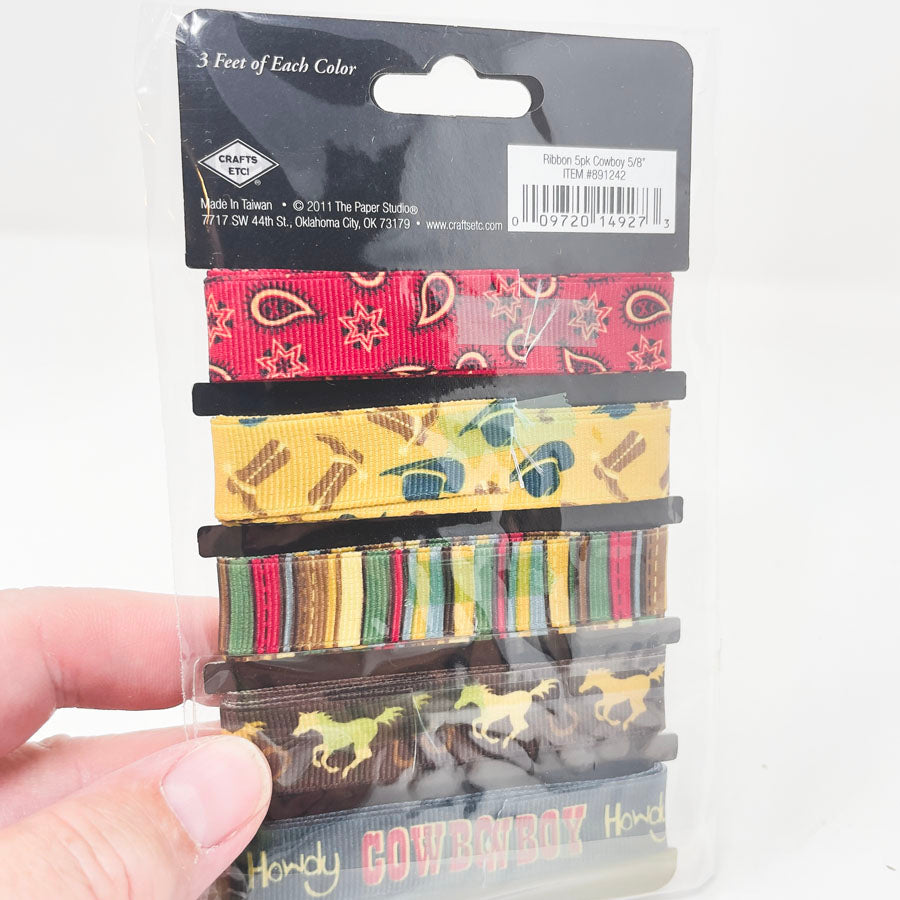 Paper Studio Trim Ribbon - Cowboy Theme