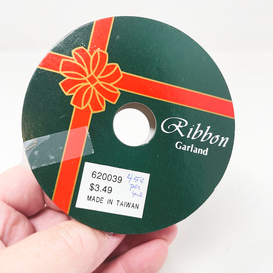 Gold Ribbon Garland 1/2" wide