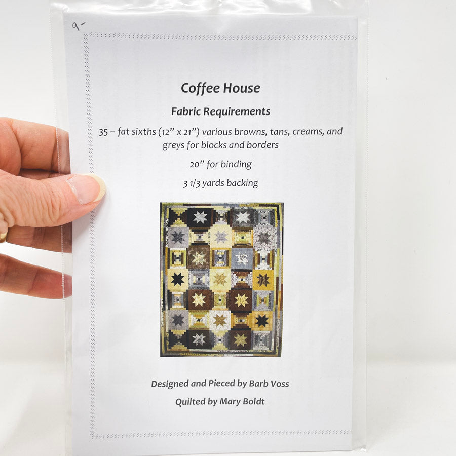 Coffee House Quilt Pattern by Barb Voss