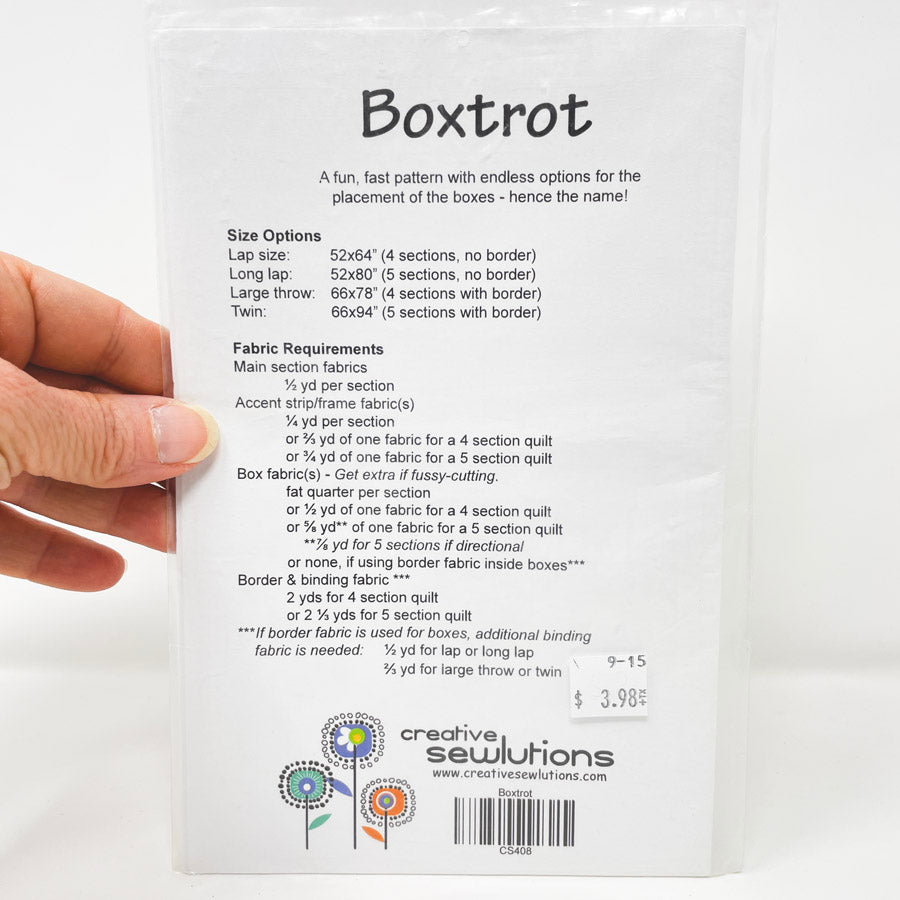 Boxtrot Quilt Pattern by Creative Solutions