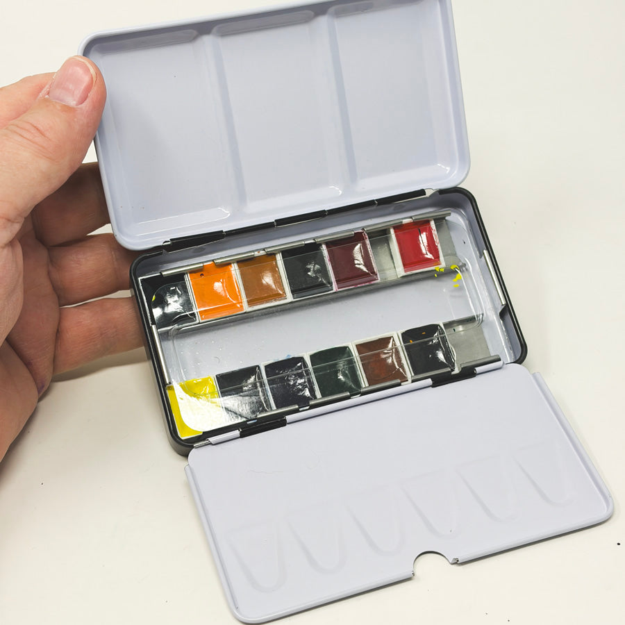 Artspaze Travel Tin Watercolor 12 pc Set