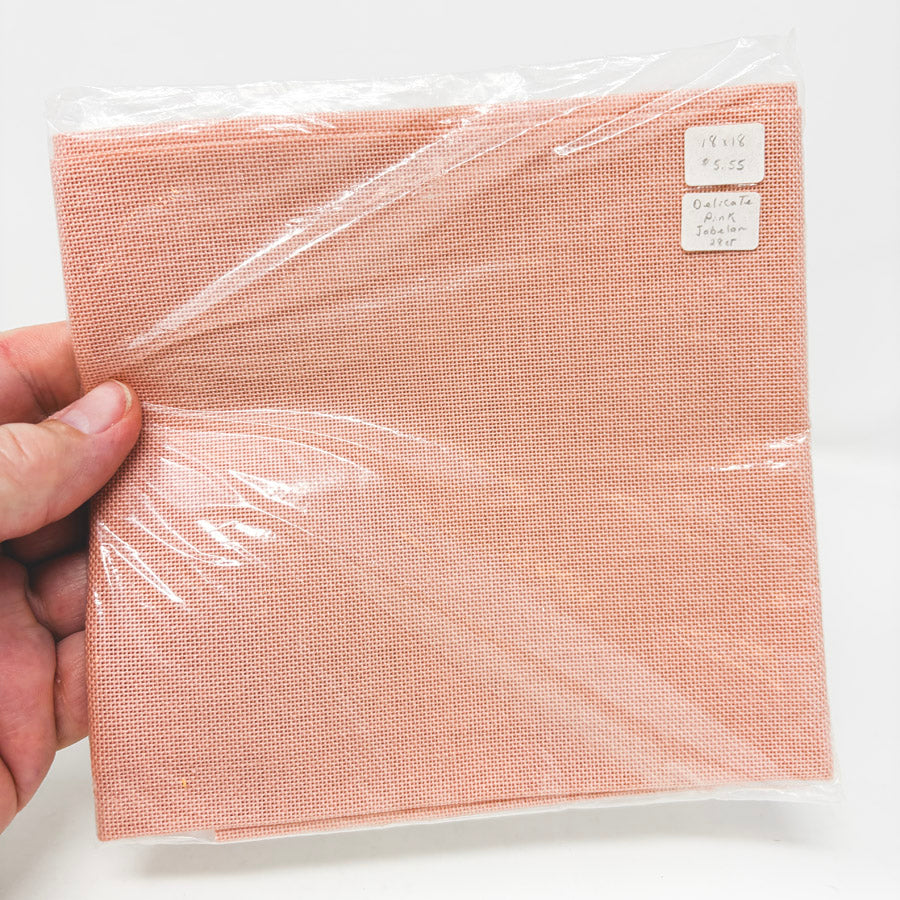 Delicate Pink Jobelan 28 ct 18"x18" Aida