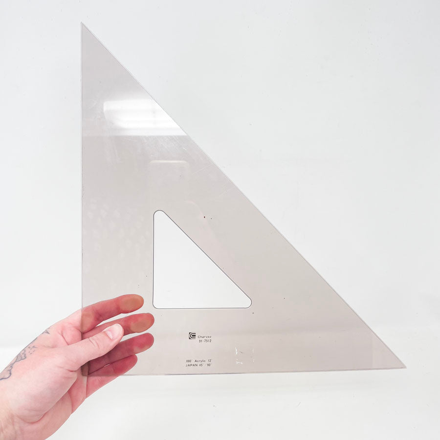 Acrylic 12" 90˚/45˚ Square