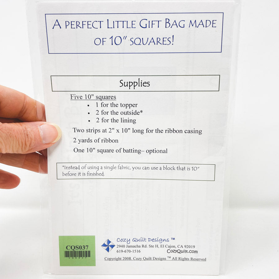 It's a Cinch Bag Sewing Pattern by Cake Therapy