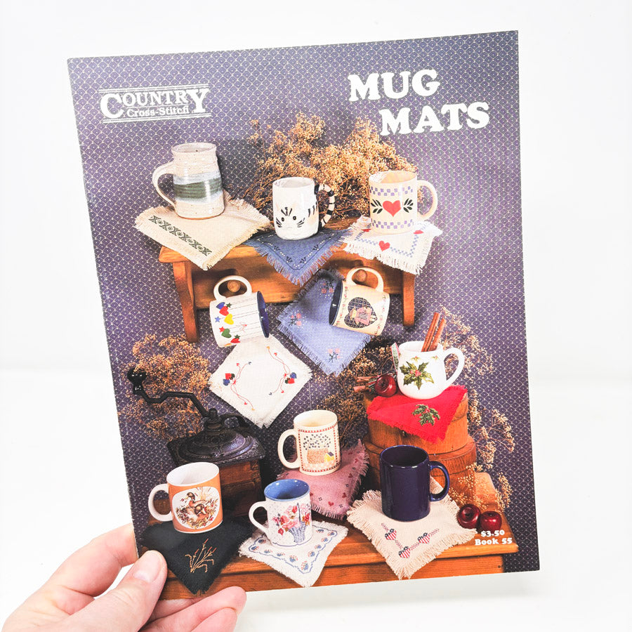 Country Cross-Stitch- Mug Mats