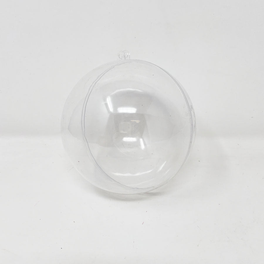 Clear Plastic Ball Ornament