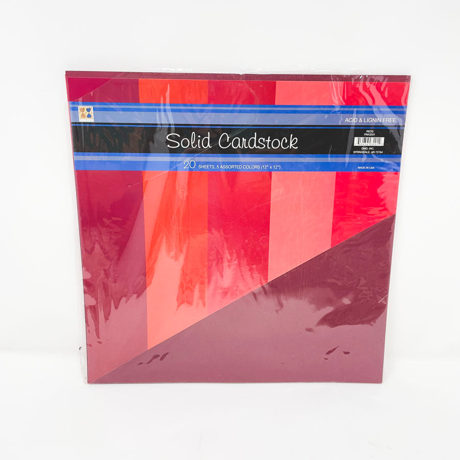 Paper Reflections Reds 12x12 Cardstock Paper Pack