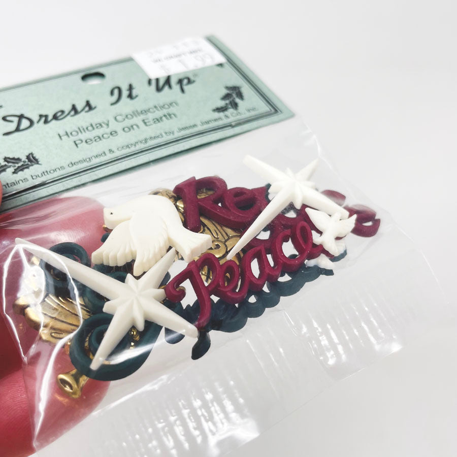 Dress It Up Peace On Earth Embellishments