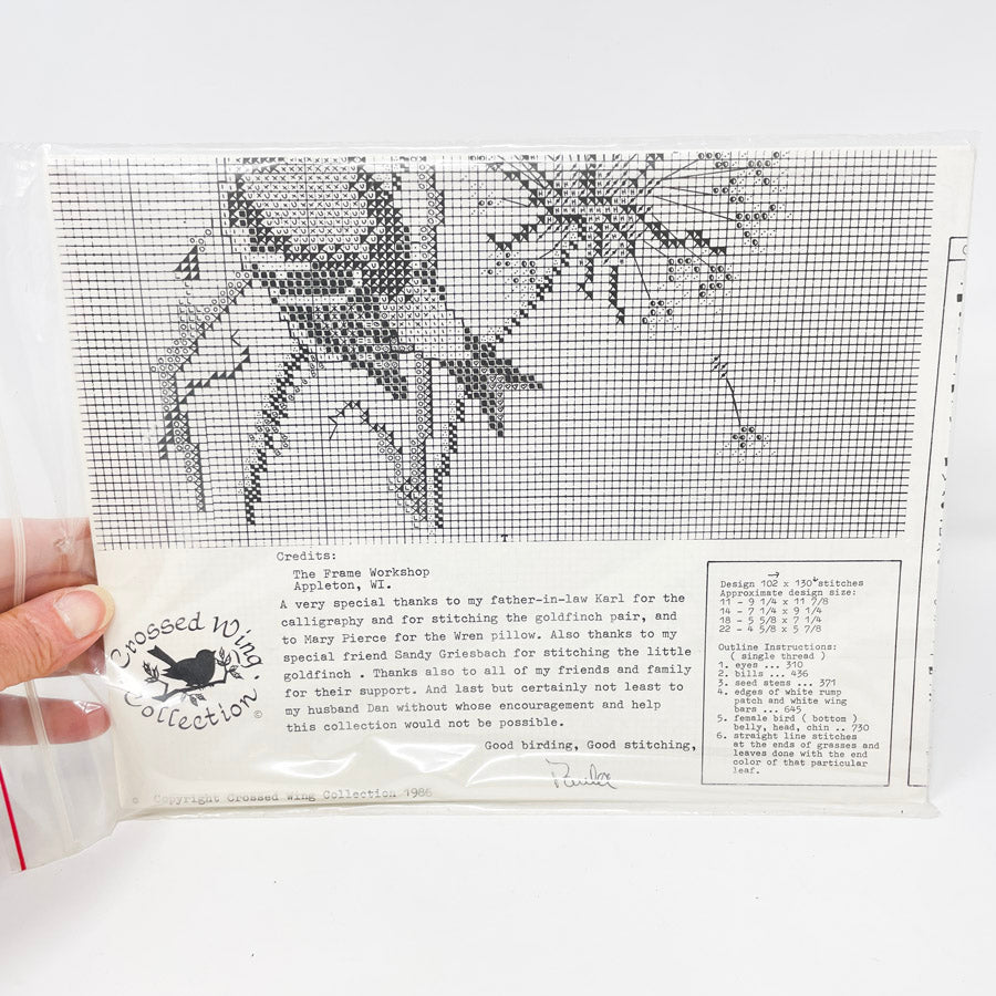 Crossed Wing Collection Cross Stitch Pattern - American Robins No. 10