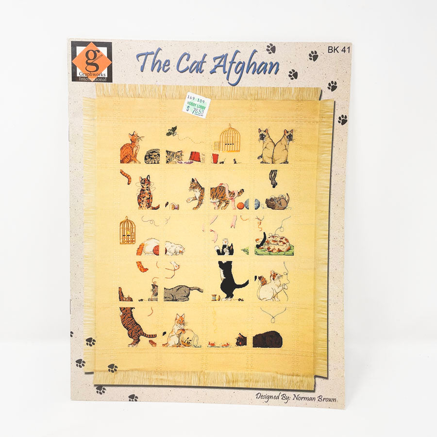 The Cat Afghan Cross Stitch Pattern by Norman Brown