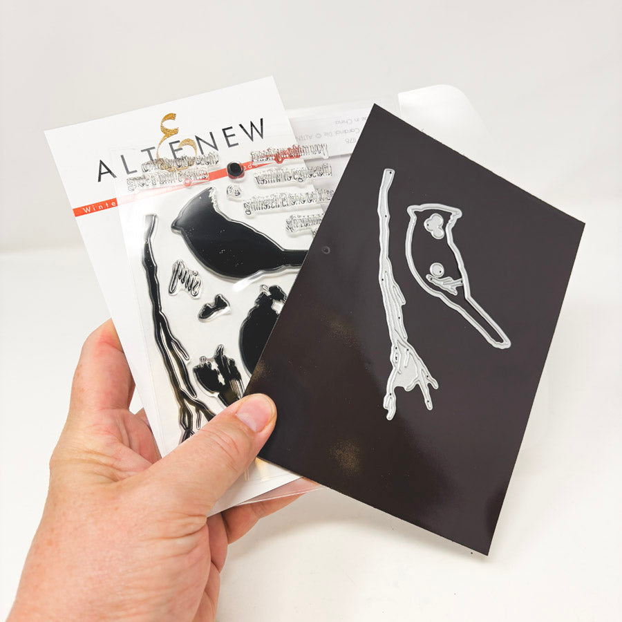 Altenew Winter Cardinal Cutting Die and Stamp Set