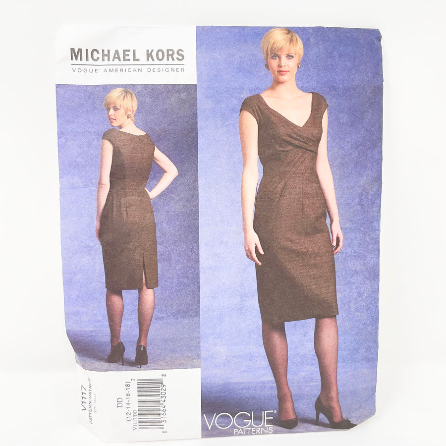 Vogue V1117 Sewing Pattern - Michael Kors Dress (12-18) - 2009